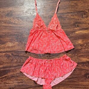 BCBGeneration Coral Lace Chemise Set